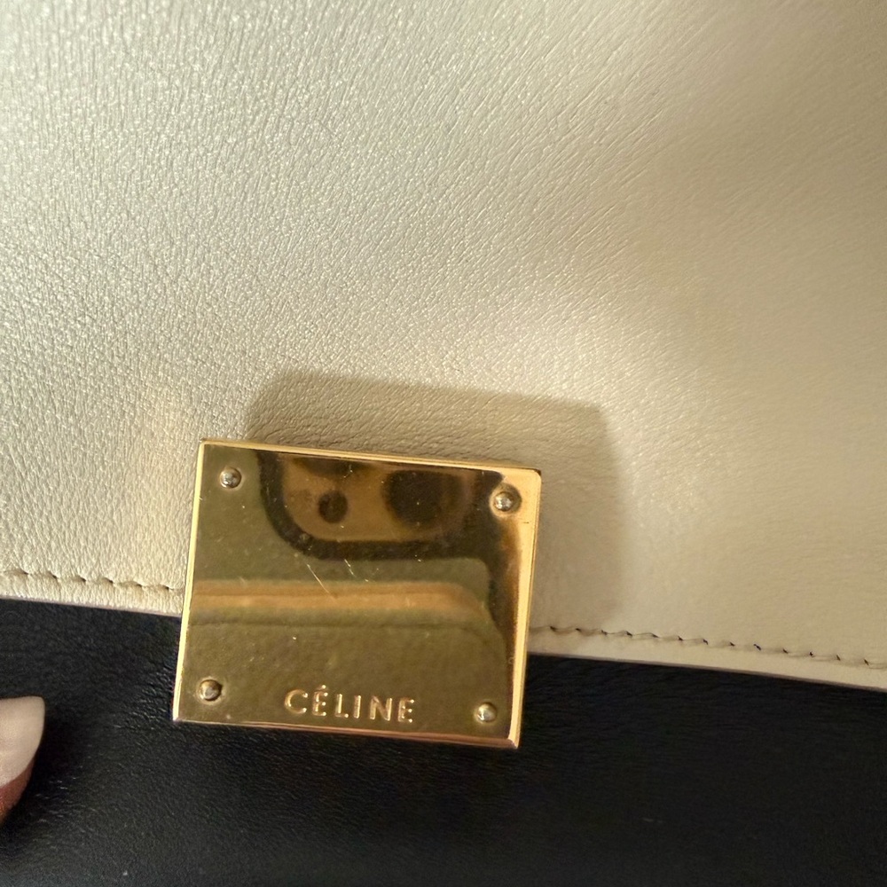 Celine Black, Cream, and Tan Crossbody Bag - Picture 6 of 6